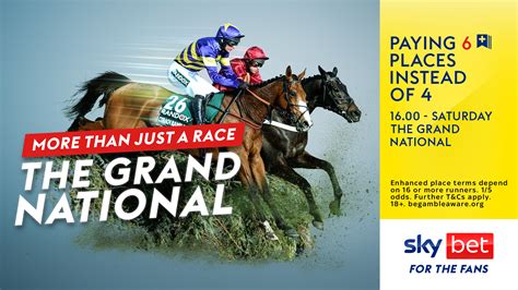 Sky Bet Grand National Offer: Paying 6 Places instead of  .